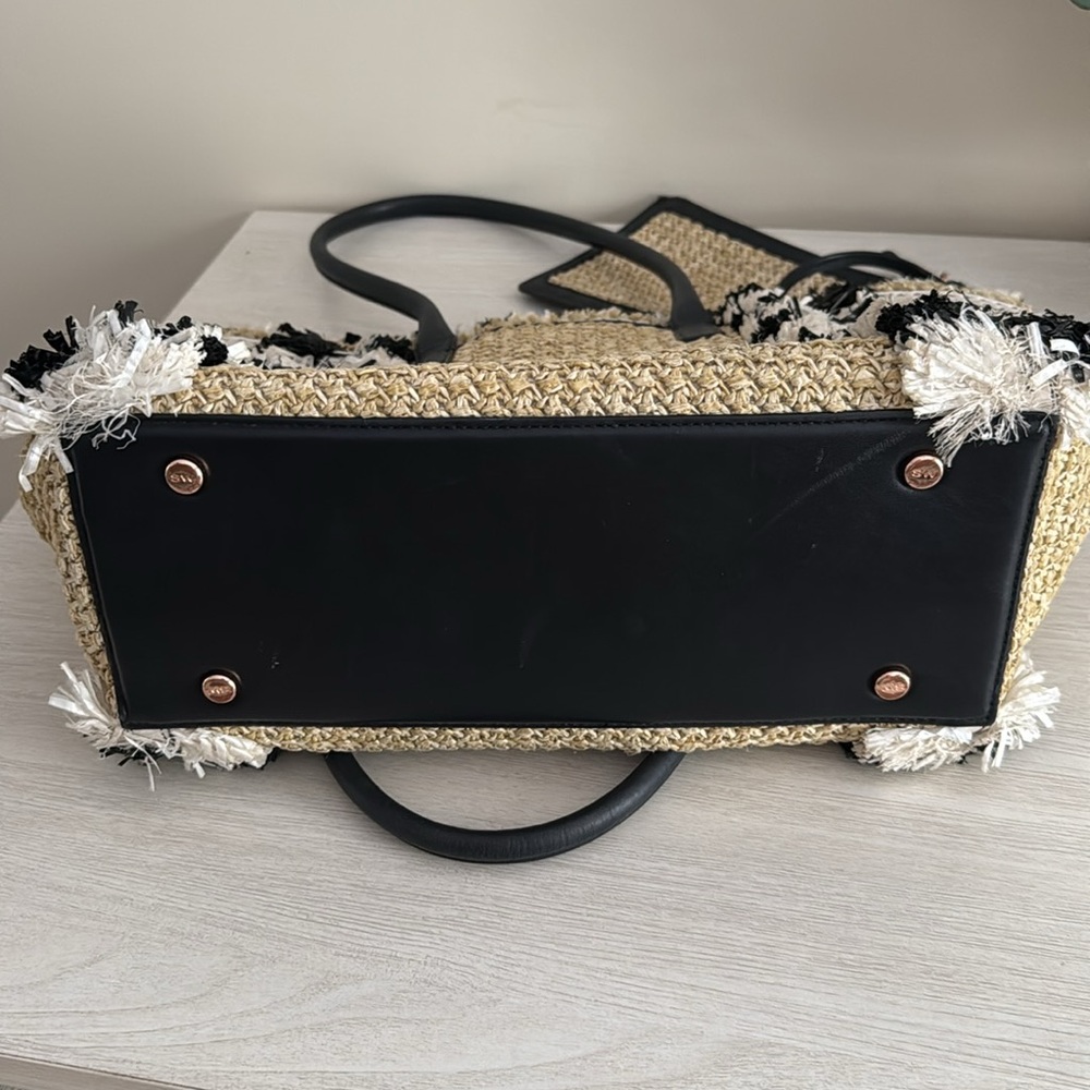 Sophia Webster MONOCHROME TAYA RAFFIA TOTE VGUC - Picture 5 of 8